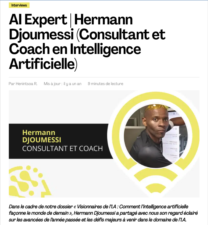 Hermann Djoumessi Expert IA — Intelligence-Artificielle.com